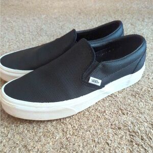 Vans Leather Slip-Ons